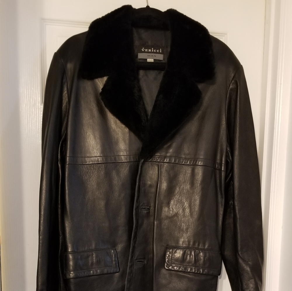 Leather Coat - Men's 3/4 Length